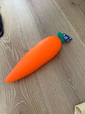 Kids Plush Play Carrot Toy - Orange with Green Top